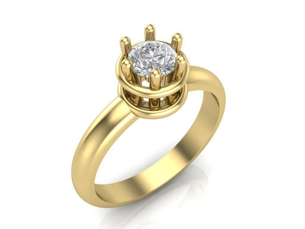 Engagement rings 3D print model_1