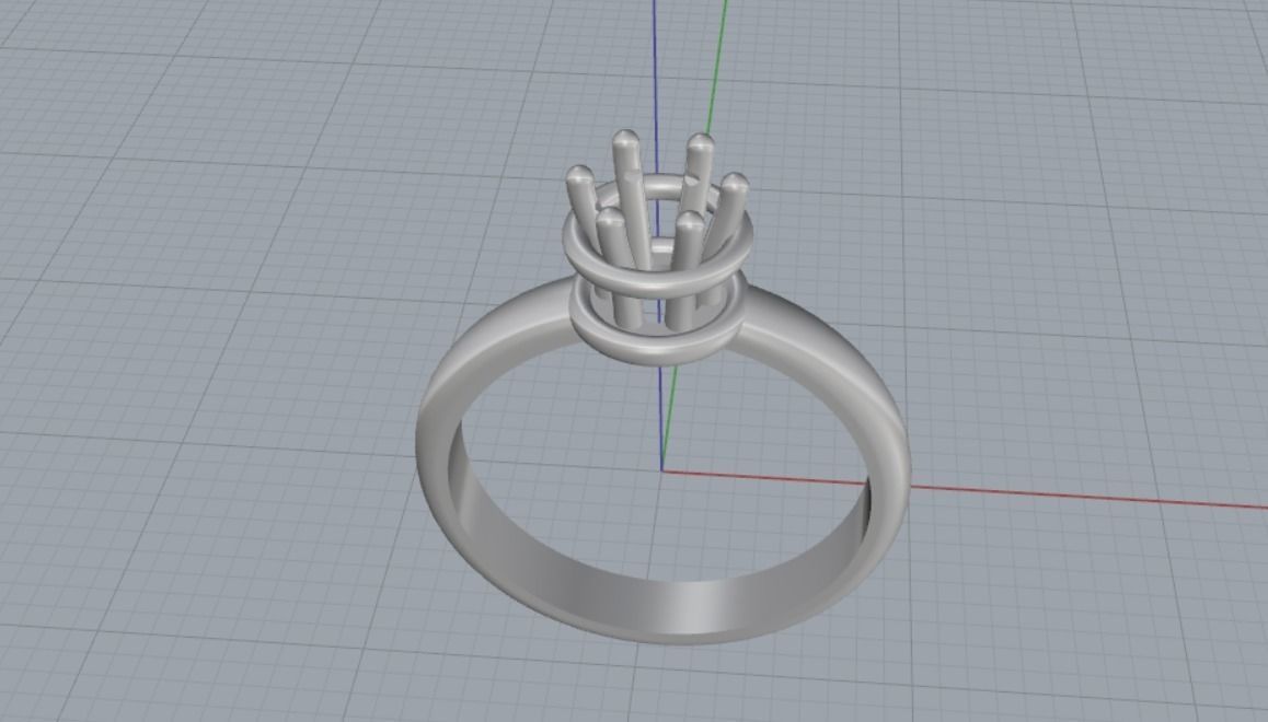 Engagement rings 3D print model_13