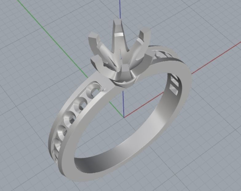 Engagement rings Free 3D print model_6