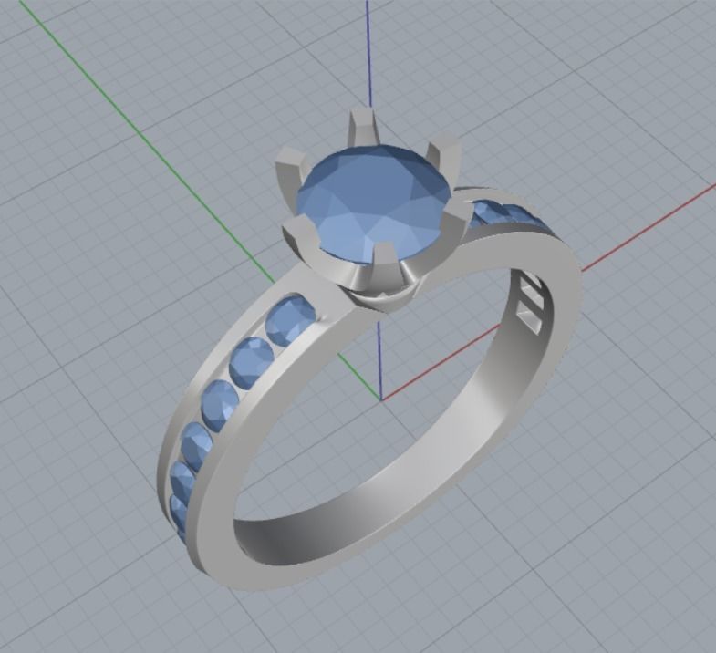 Engagement rings Free 3D print model_5