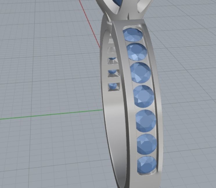 Engagement rings Free 3D print model_8