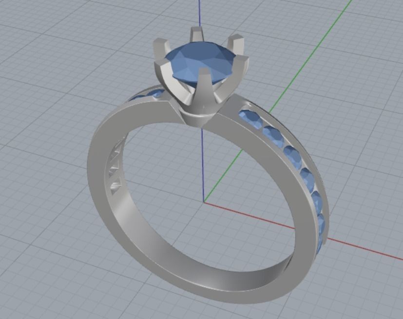 Engagement rings Free 3D print model_9
