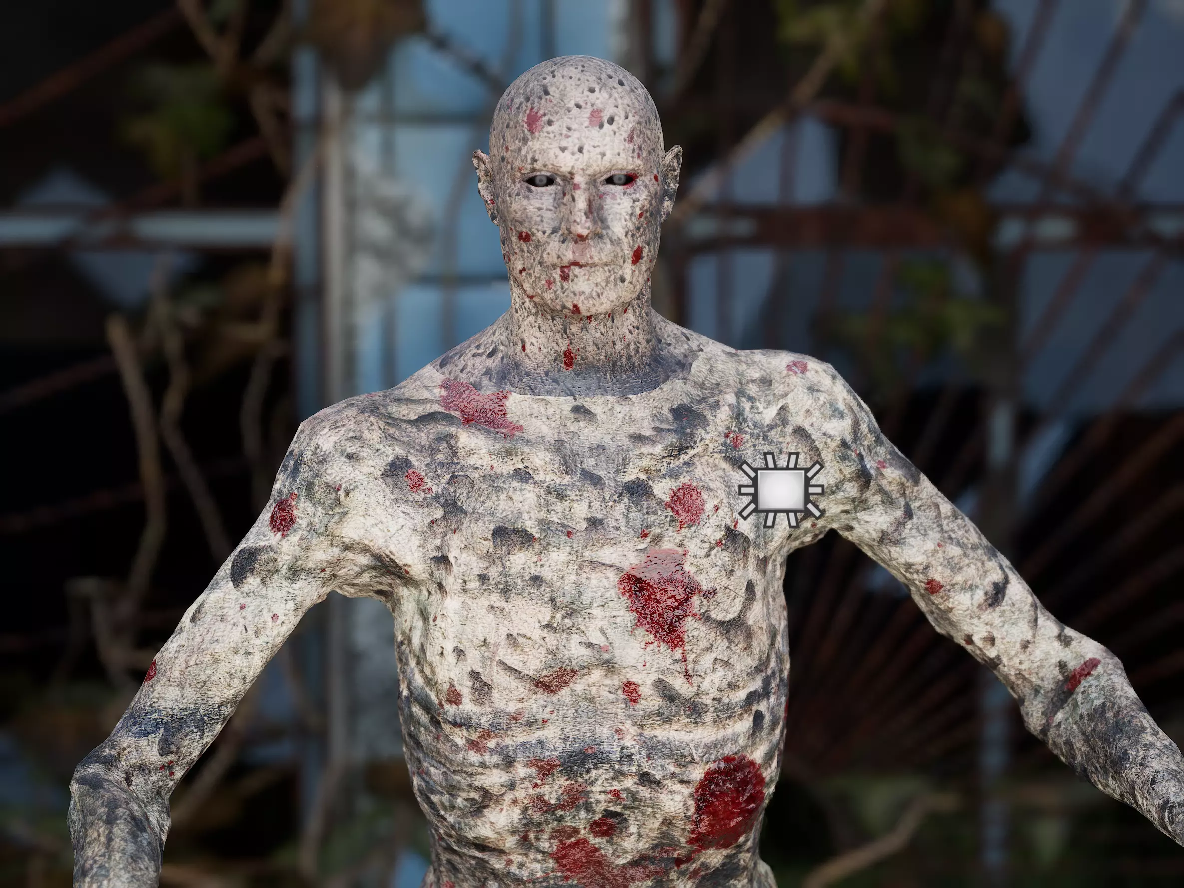Zombie Rigged - 4K PBR UE4 UE5 Asset Free low-poly 3D model