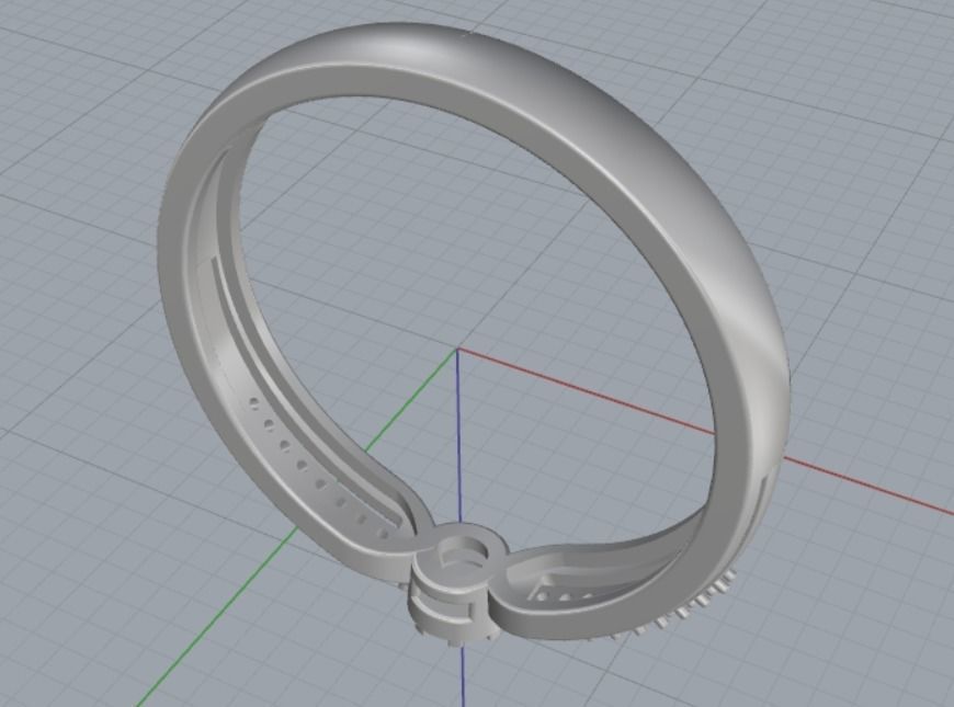 Engagement rings 3D print model_9