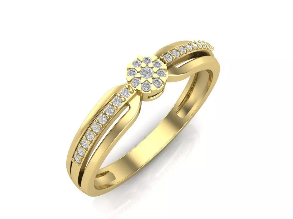 Engagement rings 3D print model_0