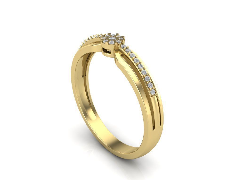 Engagement rings 3D print model_2