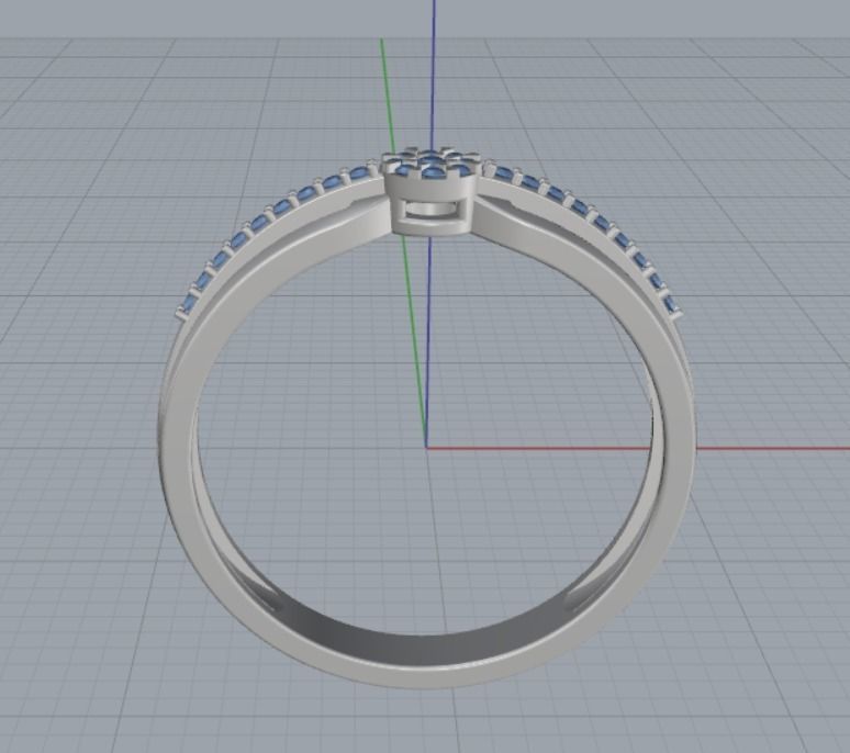 Engagement rings 3D print model_5