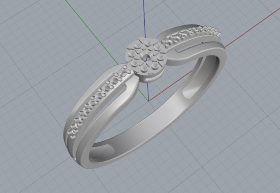 Engagement rings 3D print model_8