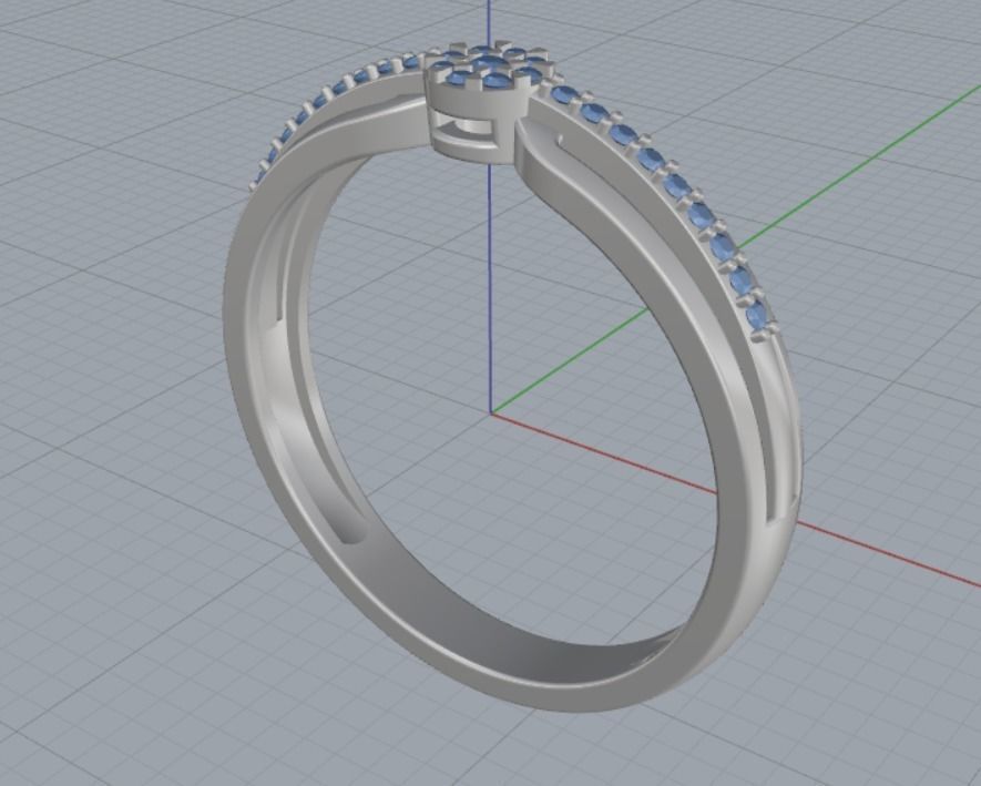 Engagement rings 3D print model_6