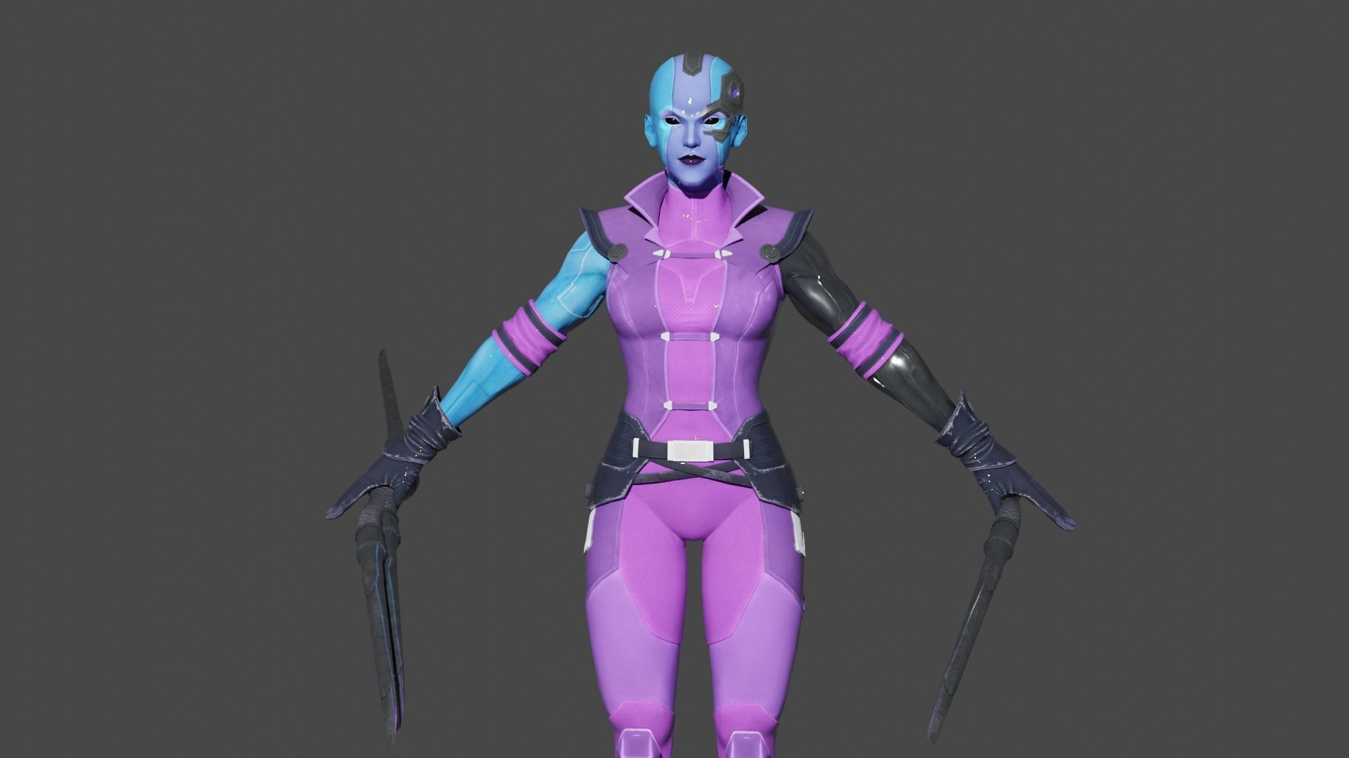 Nebula Low-poly 3D model_1