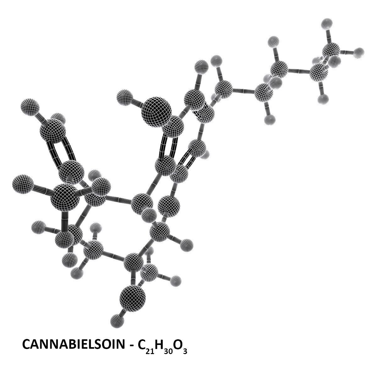Drug CBE - Cannabielsoin 3D model_5