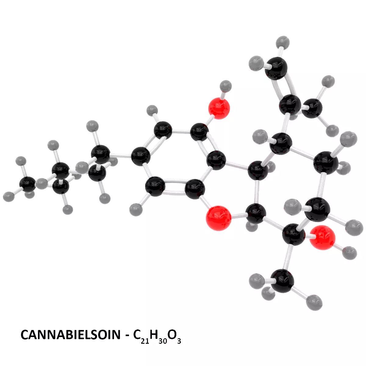 Drug CBE - Cannabielsoin 3D model_0