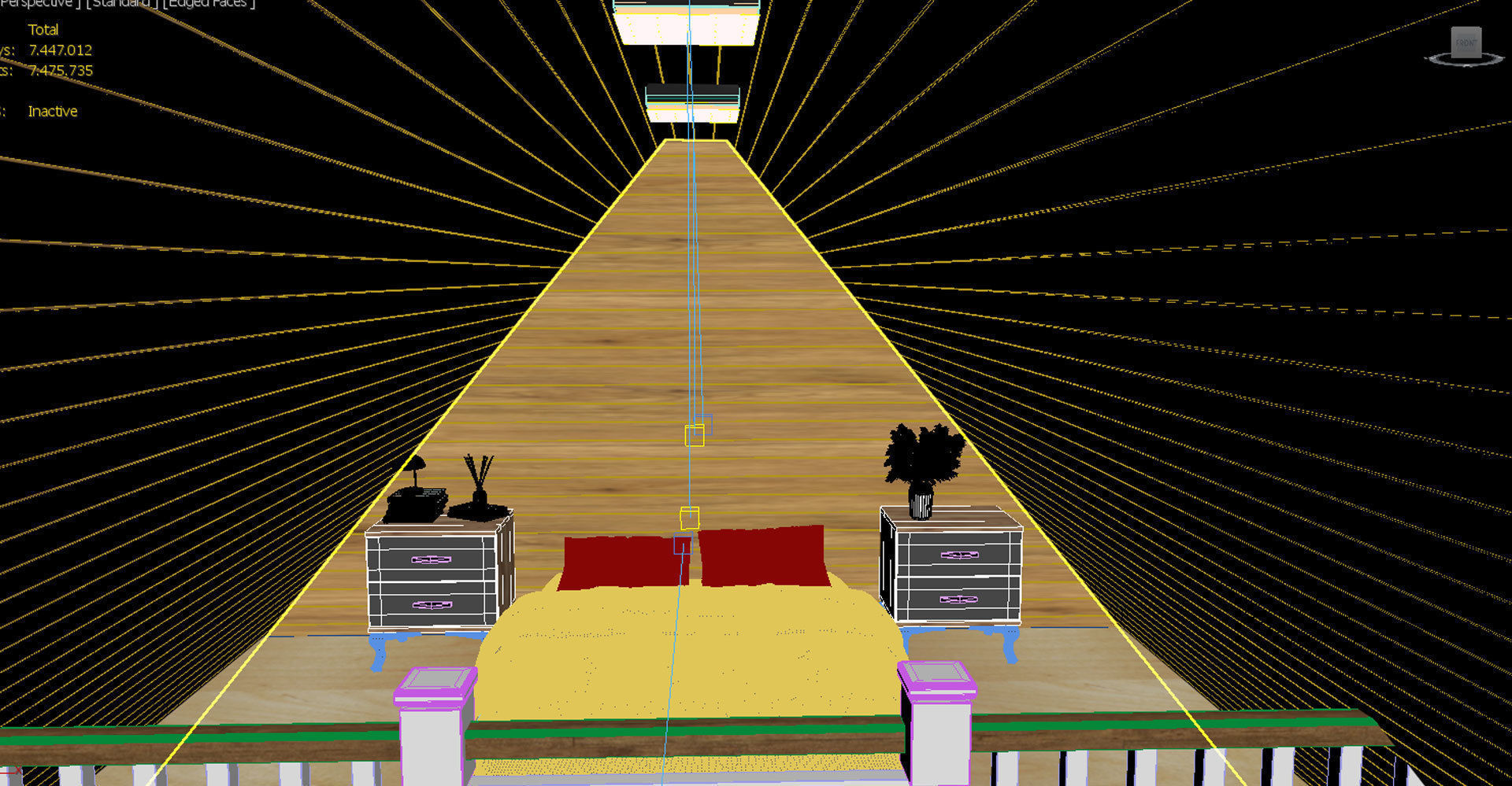 Triangle Bungalow Design 3D model_9