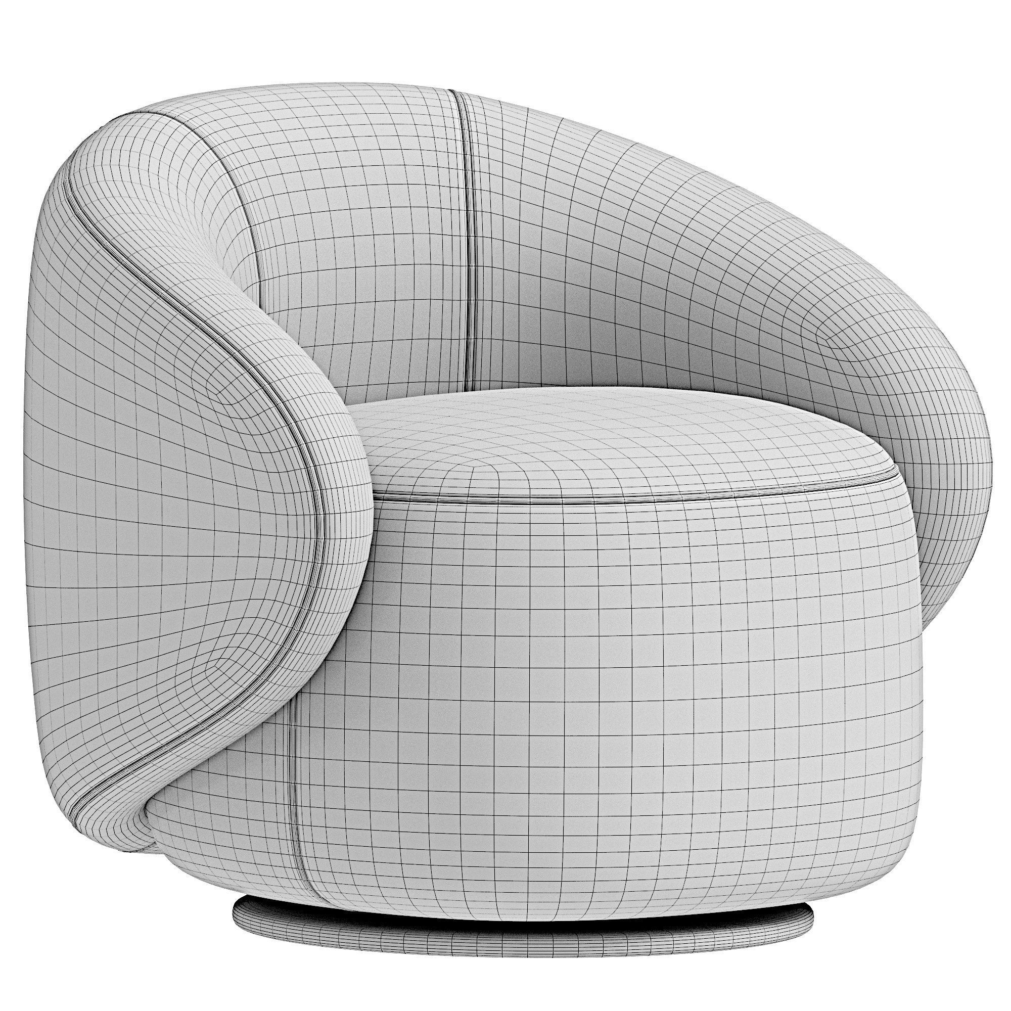 Fauteuil Dolly armchair  3D model_1