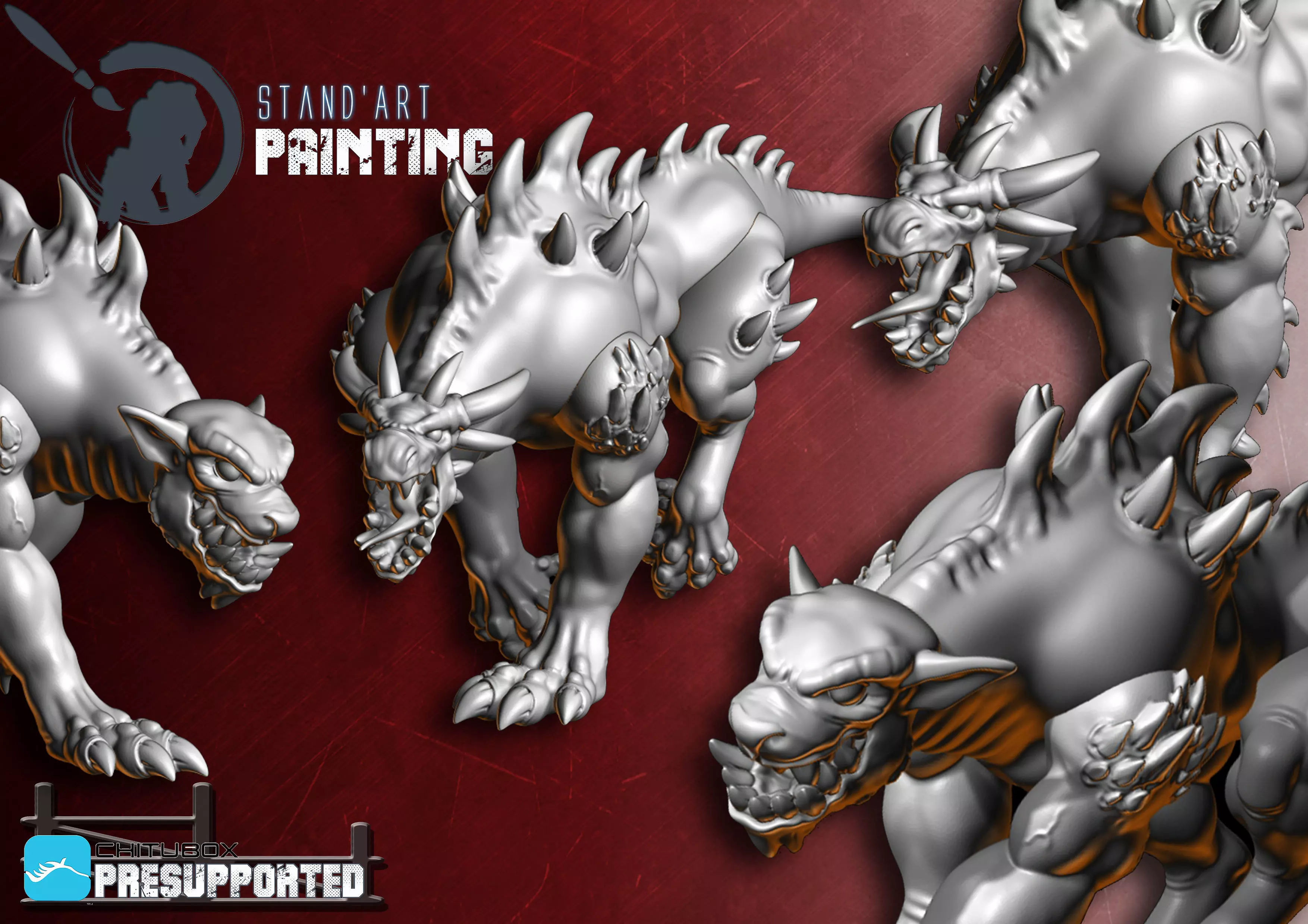 Hellhounds 2 3D model_0