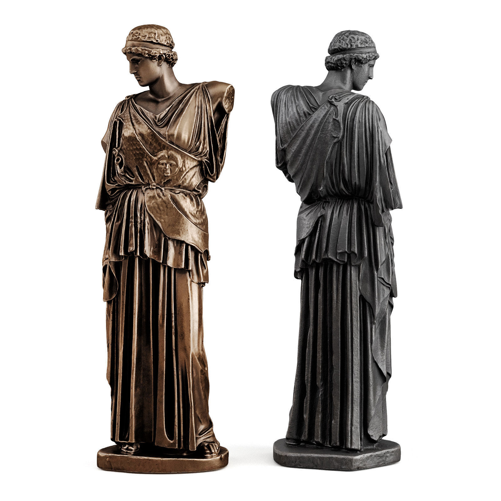 Lemniam Athena statue Low-poly 3D model_5