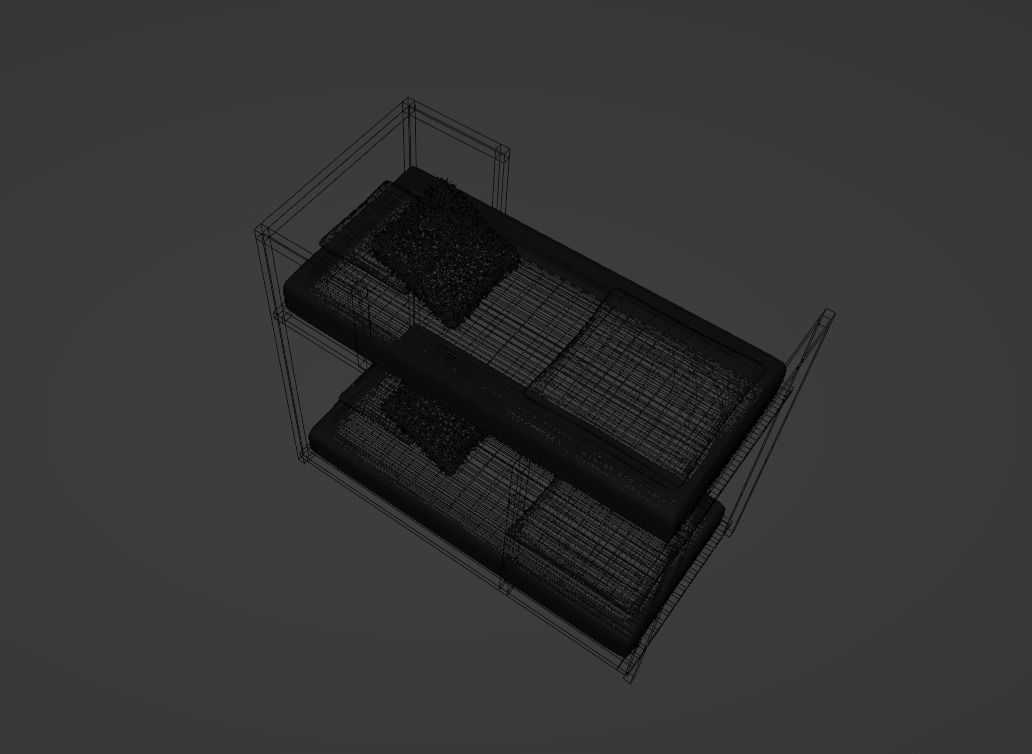 bunk bed 3d model 3D model_1