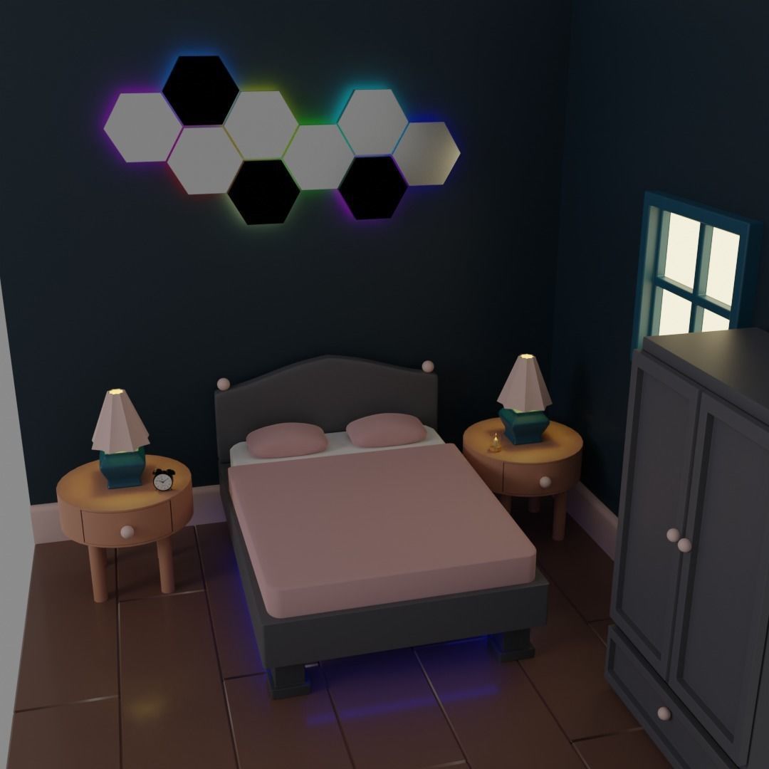 Bedroom 3D model_5