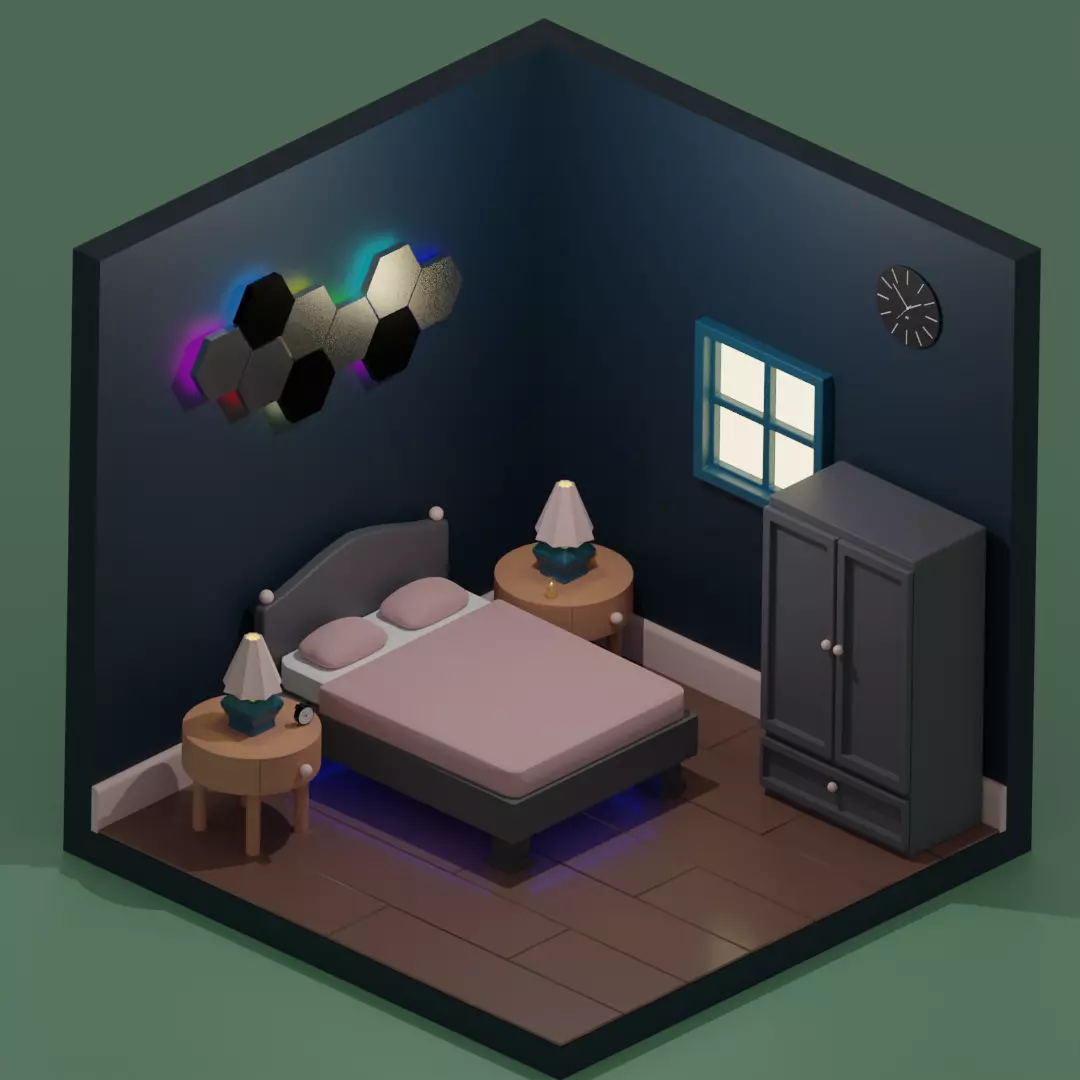 Bedroom 3D model_0