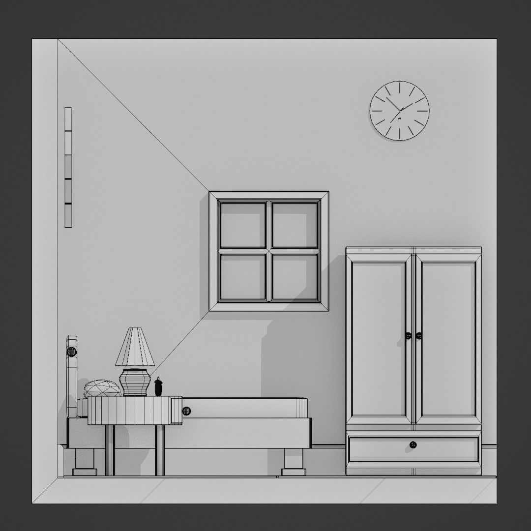 Bedroom 3D model_13