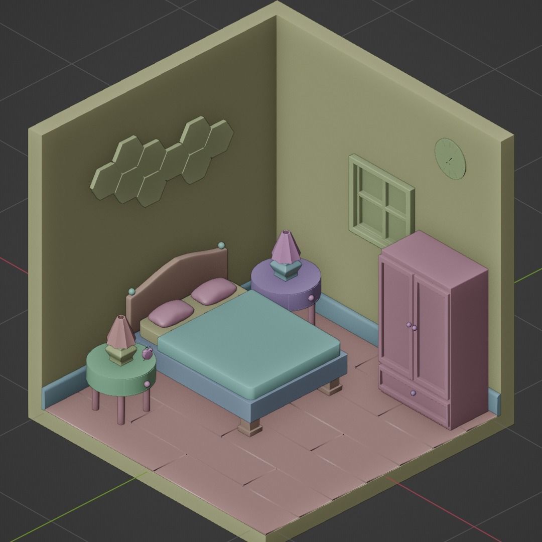 Bedroom 3D model_8
