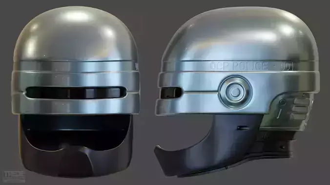 Screen accurate 1987 ROBOCOP helmet replica 3D print model