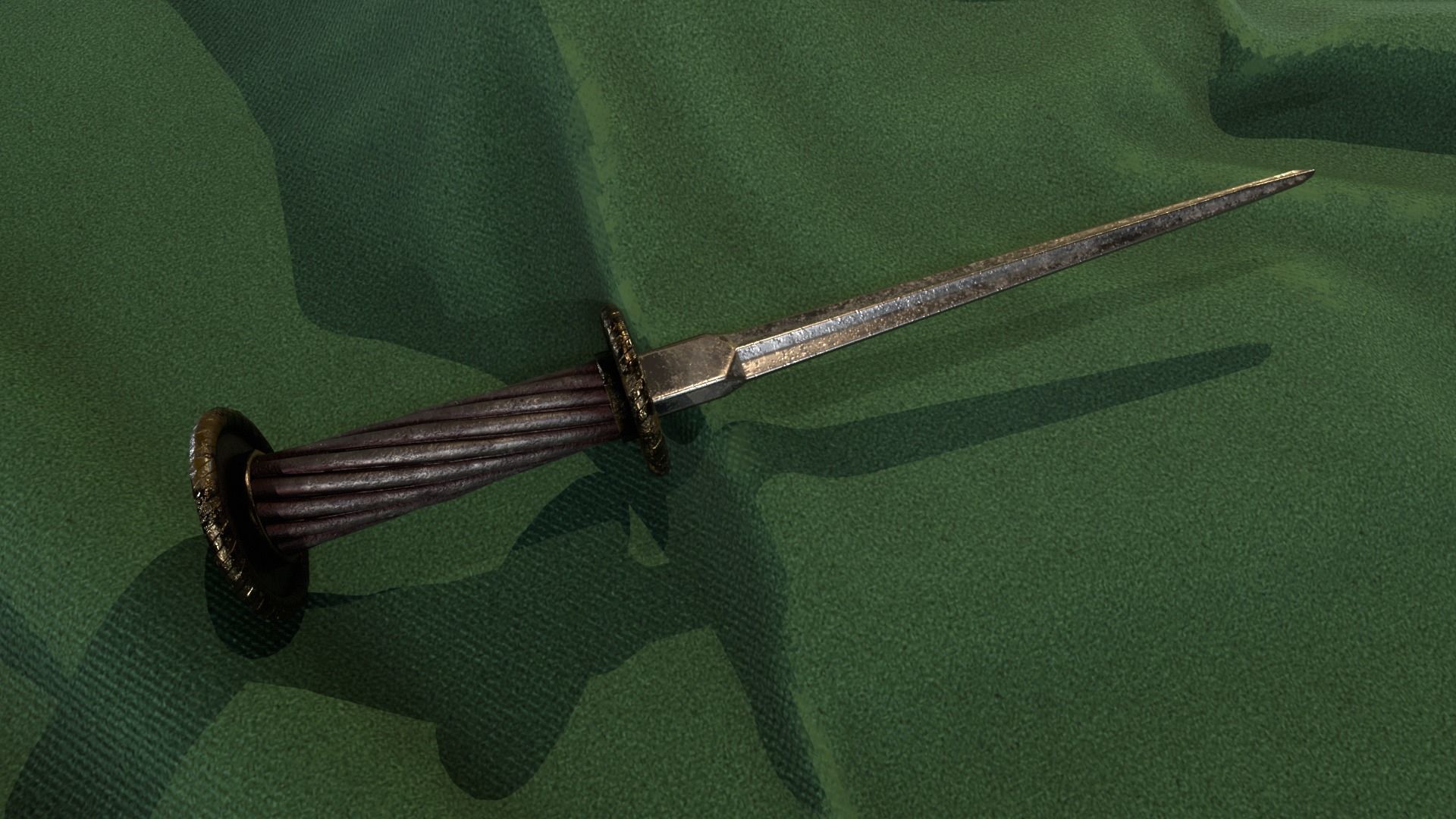 Dagger of mercy Low-poly 3D model_4