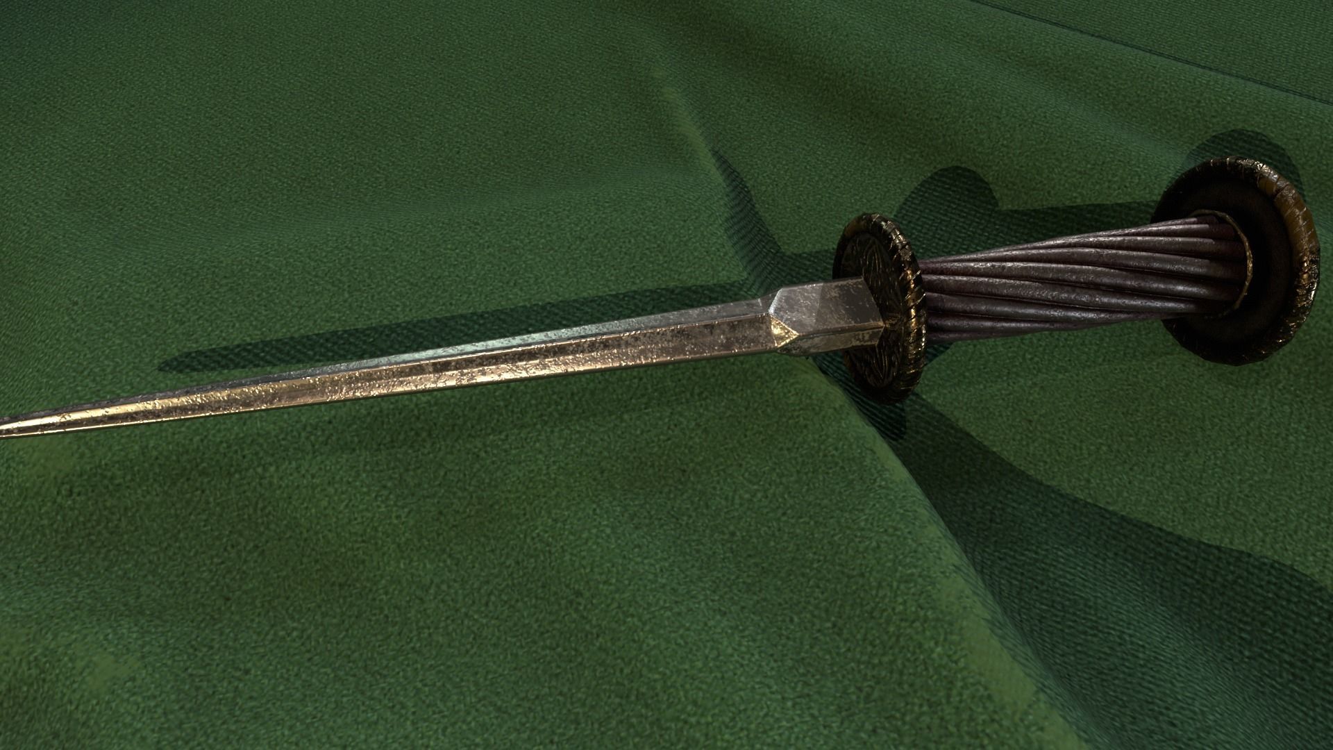 Dagger of mercy Low-poly 3D model_3