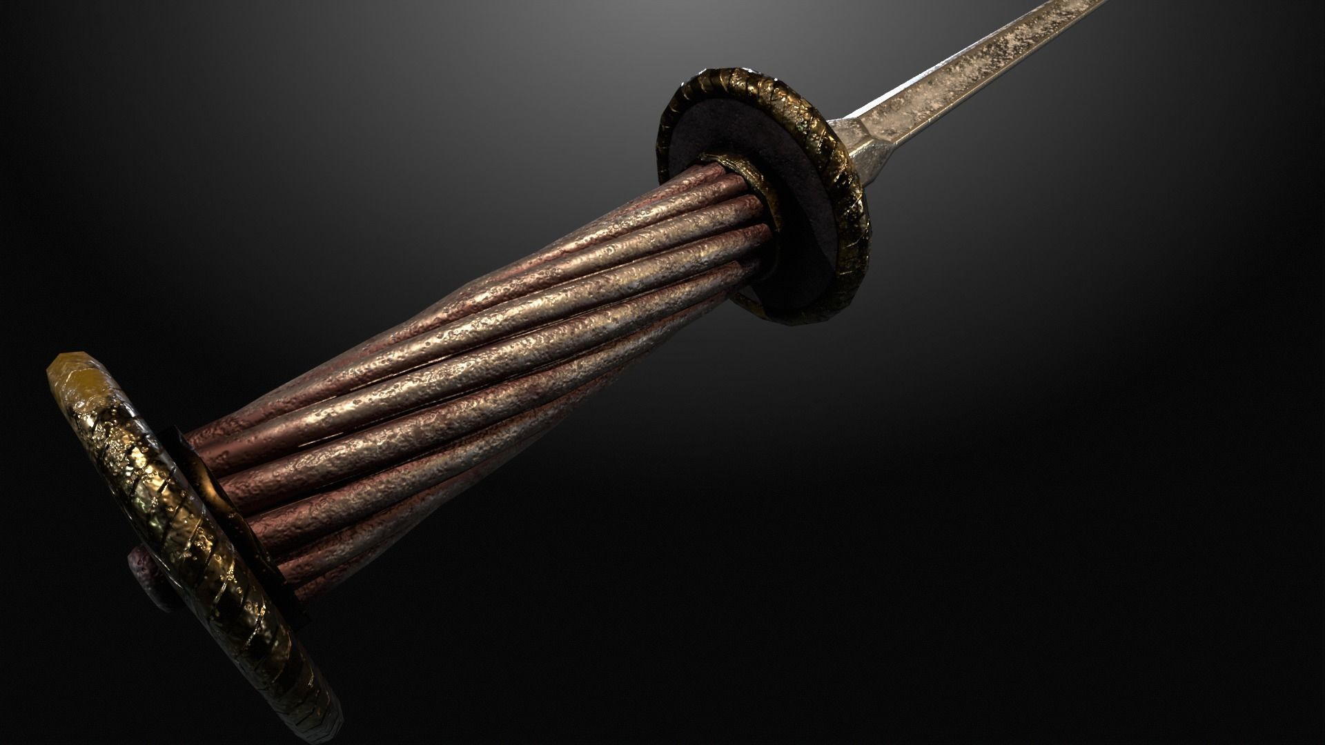 Dagger of mercy Low-poly 3D model_7