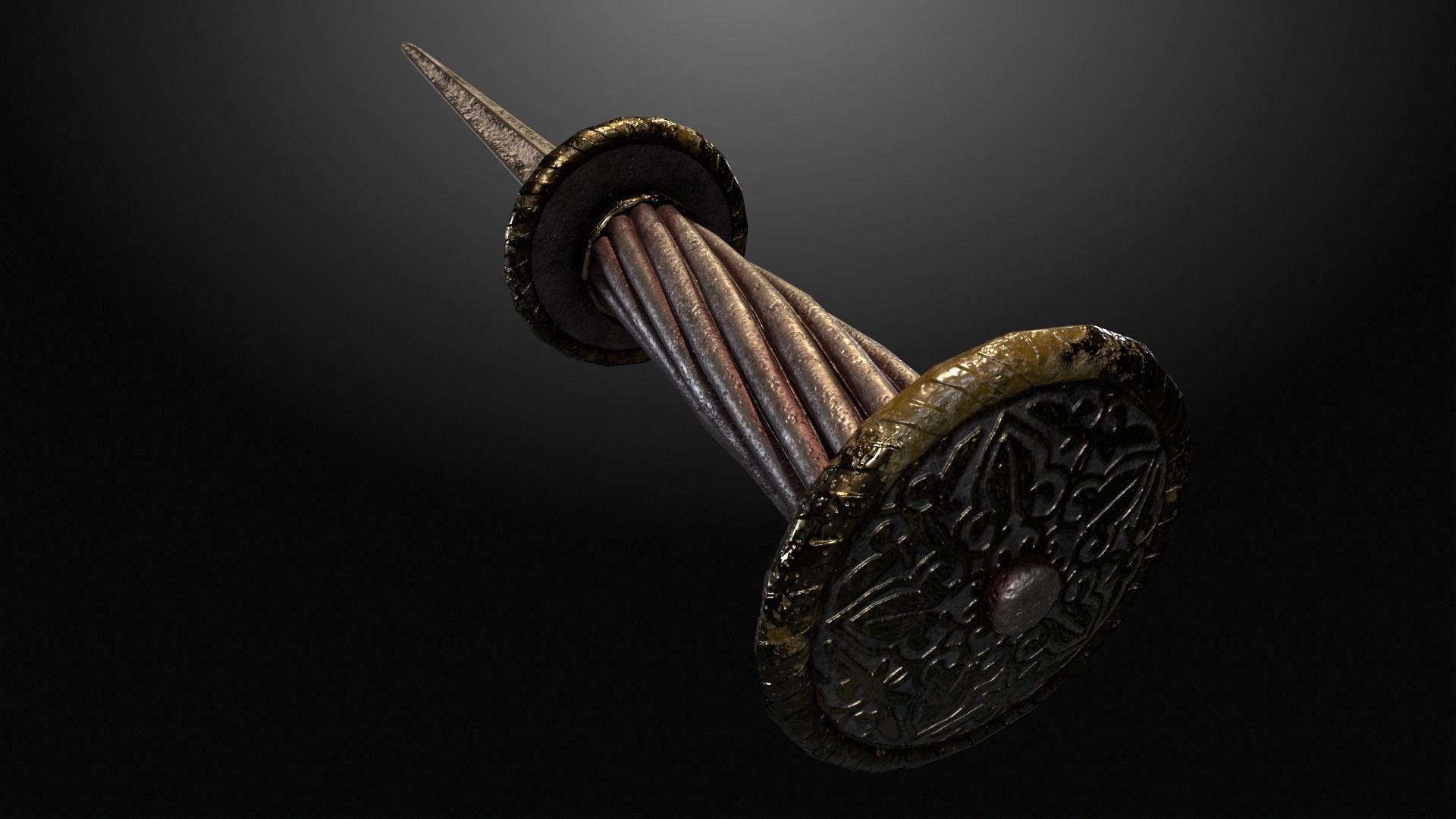 Dagger of mercy Low-poly 3D model_6