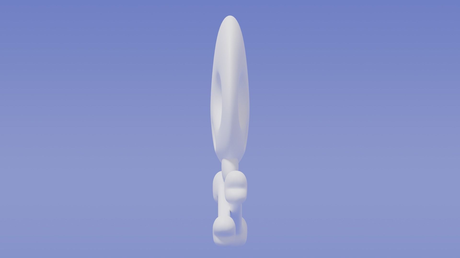 Cartoon Skull and Crossbones 3D model_3