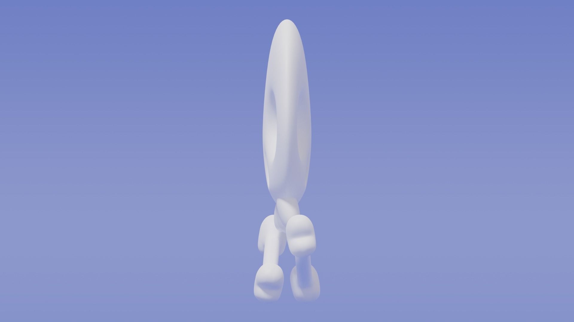 Cartoon Skull and Crossbones 3D model_9