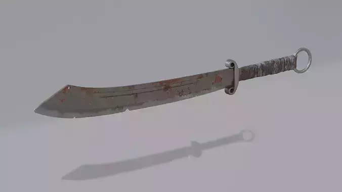 Twenty Ninth Army Battle Sword  Anti Japanese Great Sword 3D model