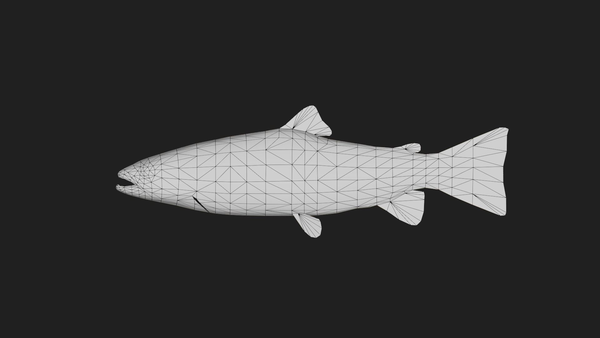 BrownTrout Low-poly 3D model_1