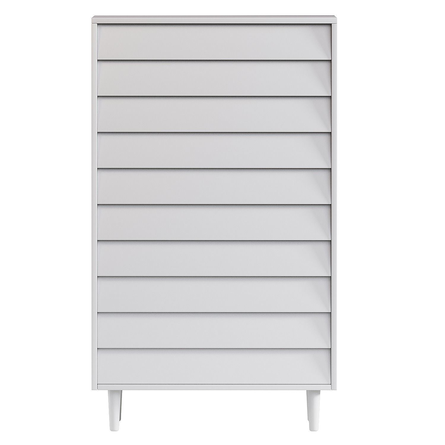 West Elm Pippa 5 Drawer Dresser 3D model_1