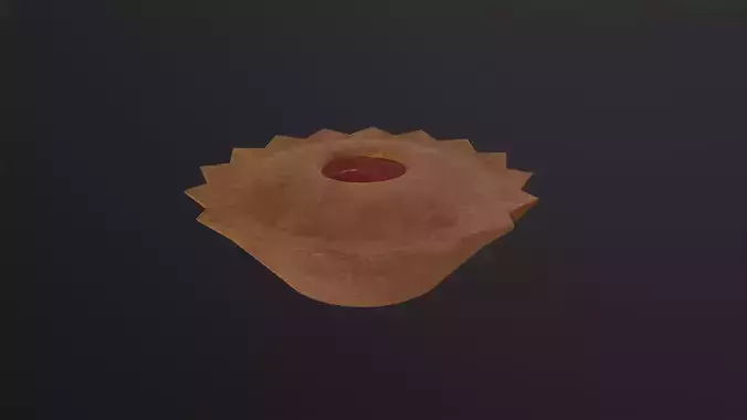 Cherry Pie 3D Model Low-poly 3D model