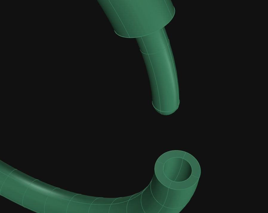 Pac 4 sizes Segment ear and nose ring Piercing Helix ear nose 3D print model_6