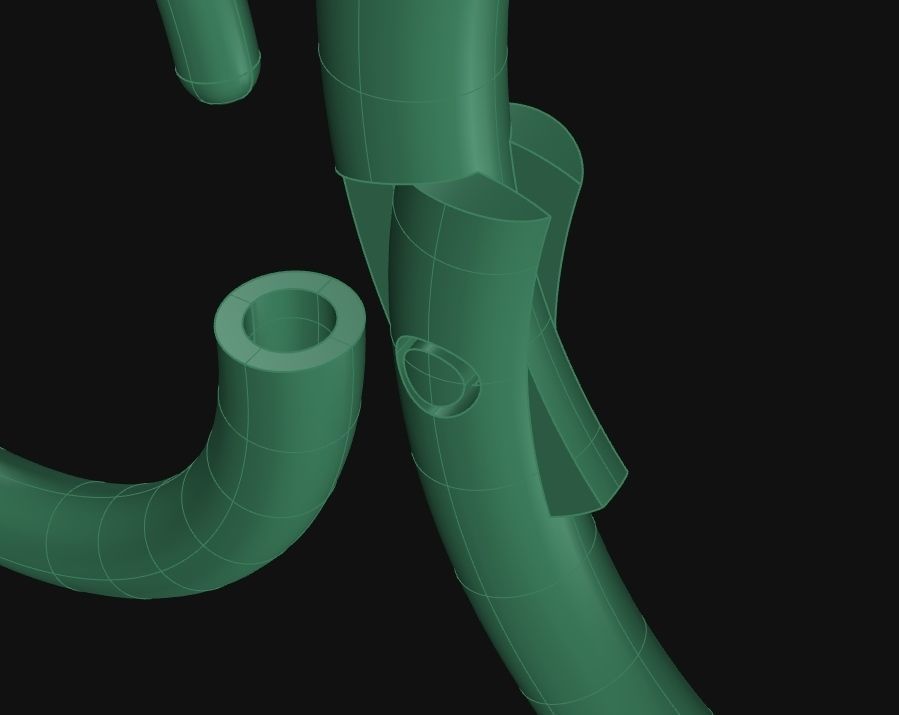 Pac 4 sizes Segment ear and nose ring Piercing Helix ear nose 3D print model_5