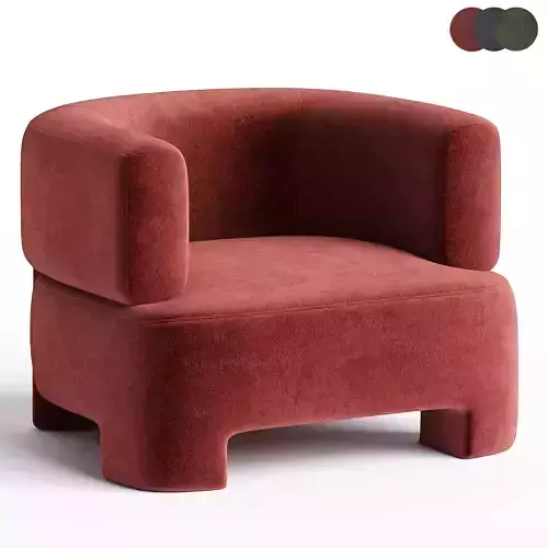 Fauteuil velours Darrel Details