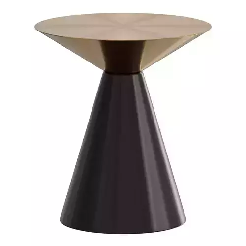 Golden Round Side Table