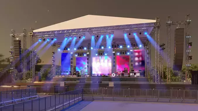 Outdoor Stage 3D model