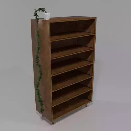 Vintage Shelf - LOW POLY 3D MODEL - INTERIOR - MATERIALS IN
