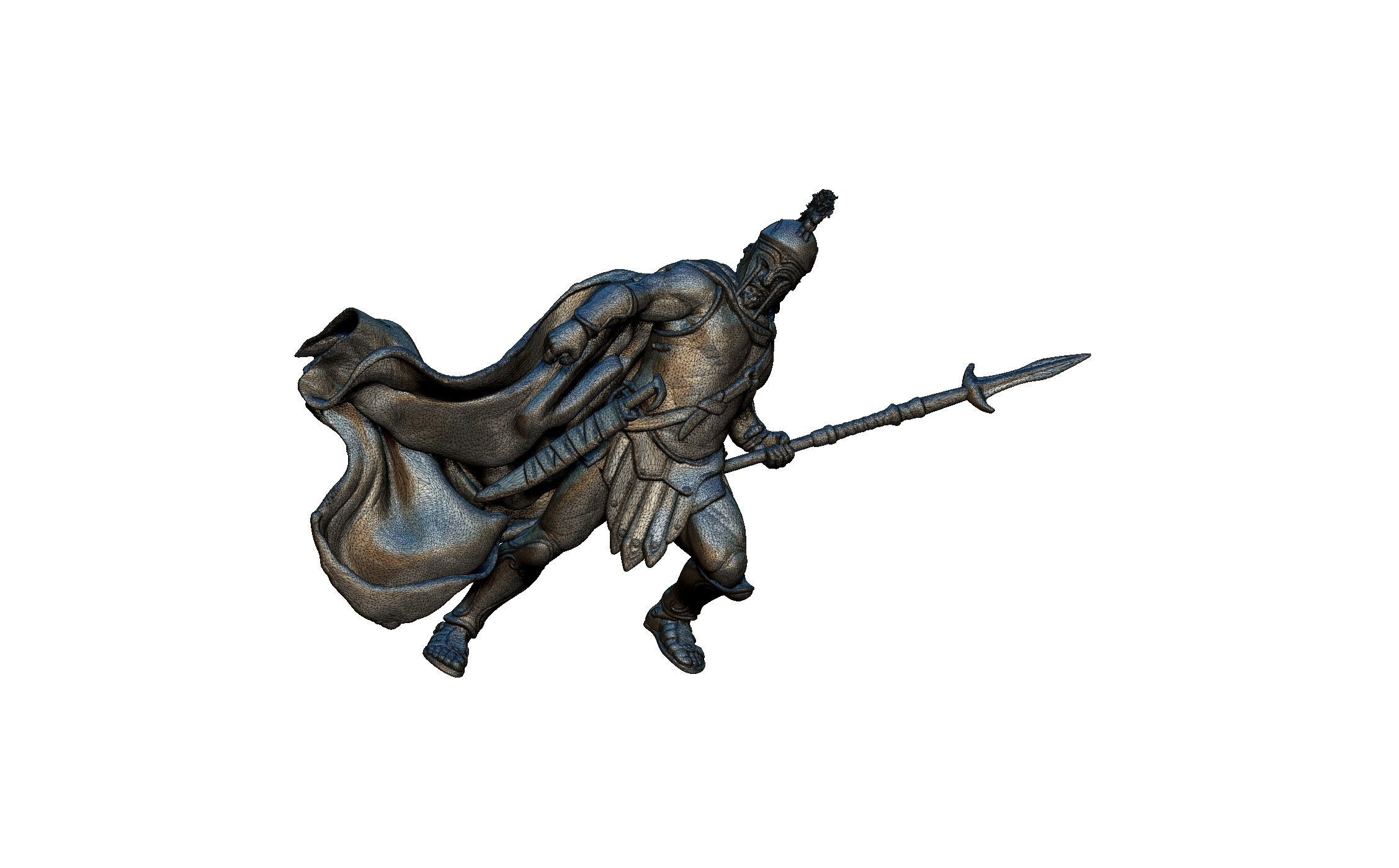 This is Sparta soldier statue  3D print model_5