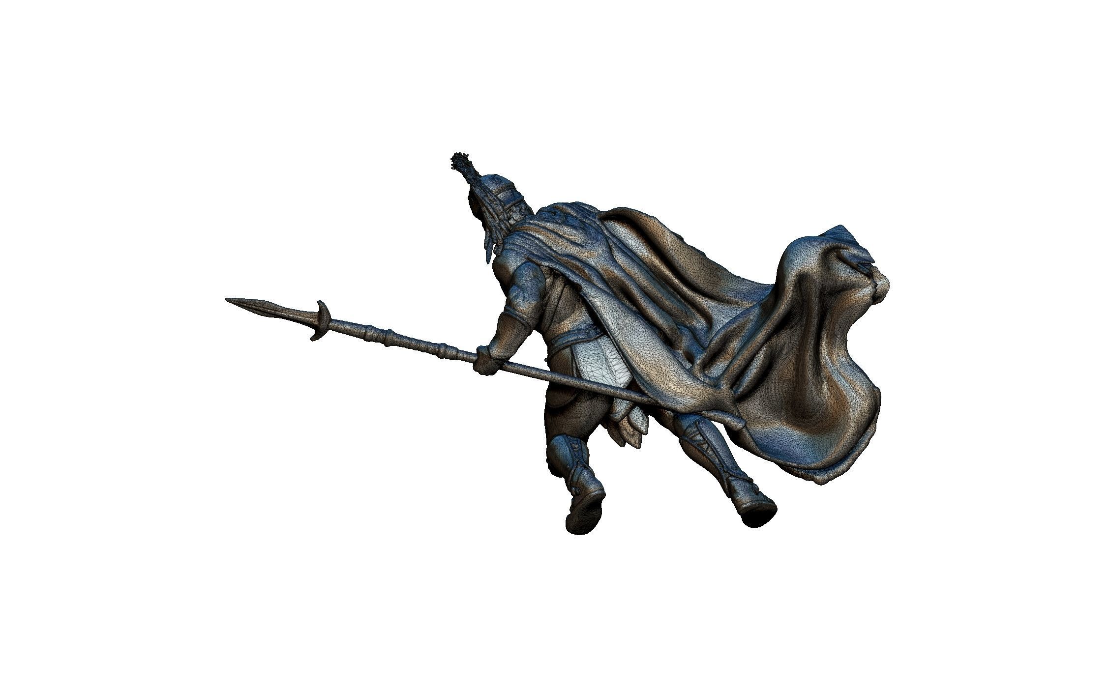 This is Sparta soldier statue  3D print model_6