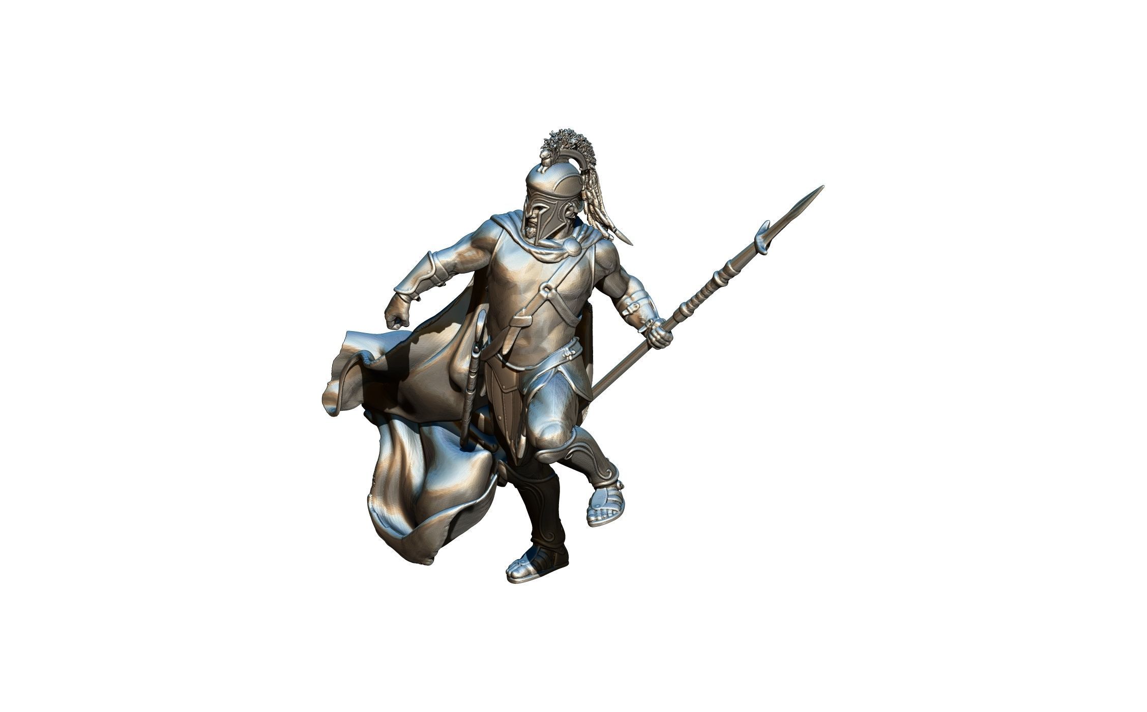 This is Sparta soldier statue  3D print model_1
