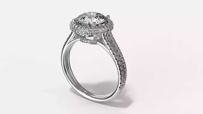 Olivia Jewelry Diamond Ring 3dm 3D print model