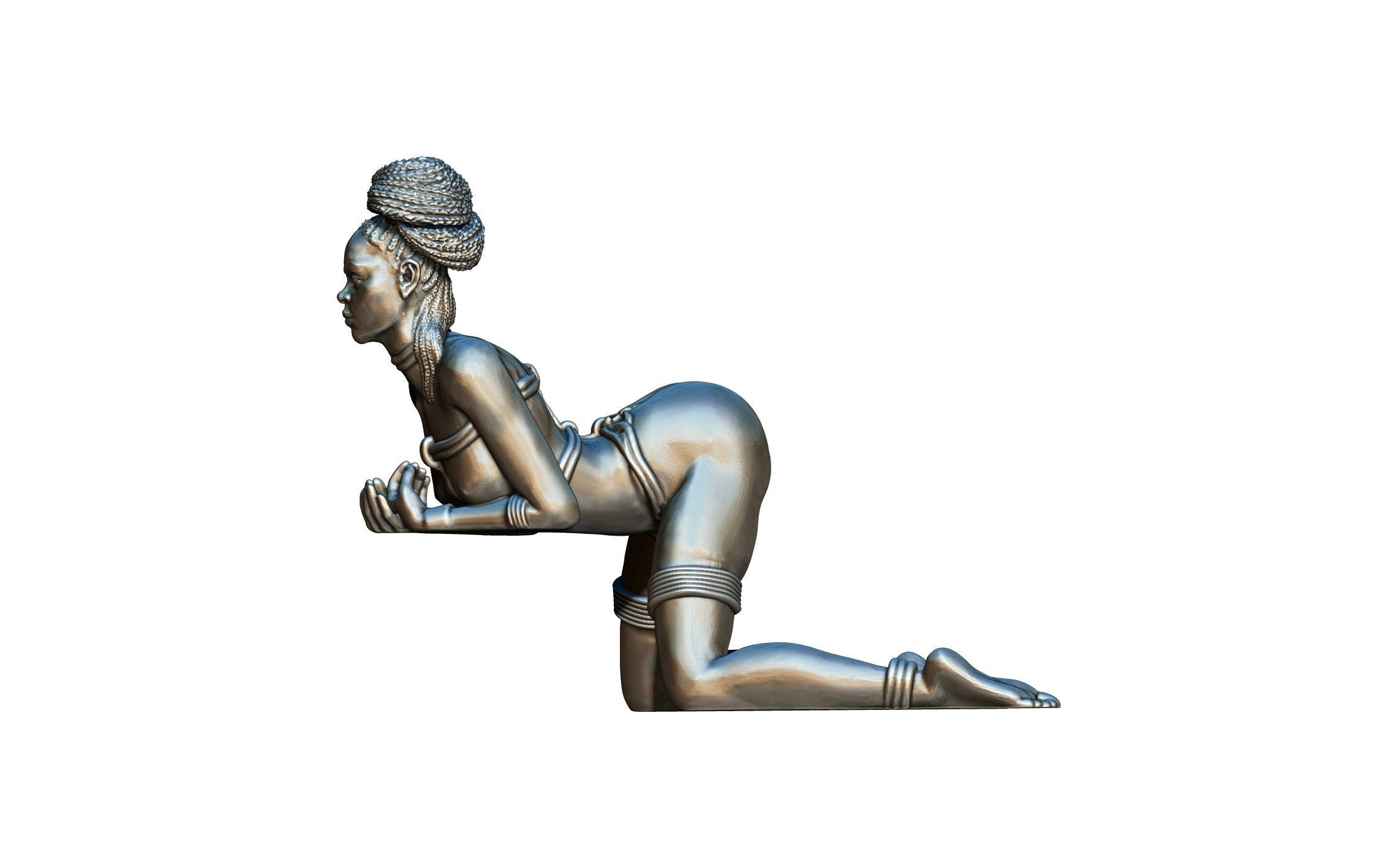 Woman statue 001 3D print model_1