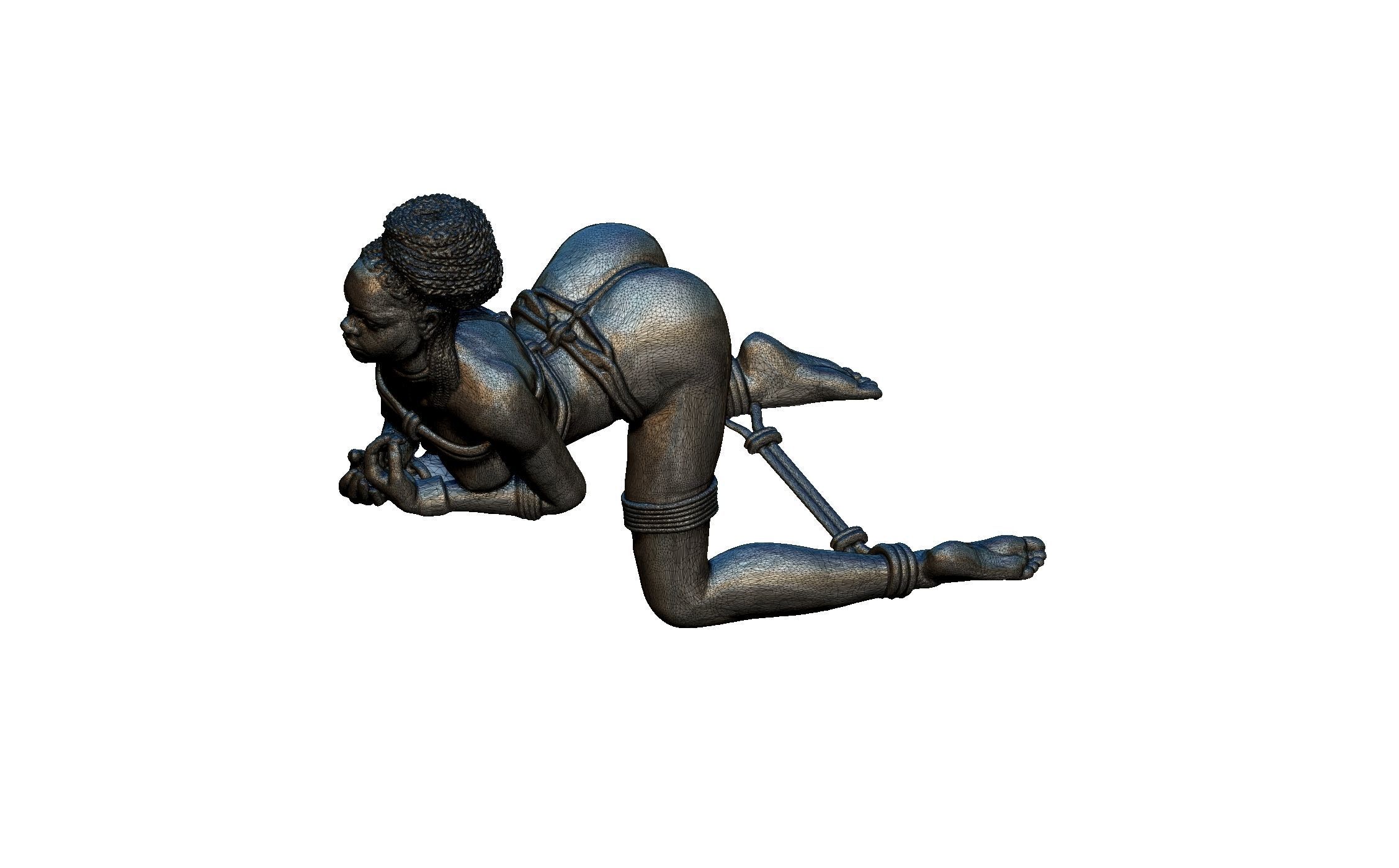 Woman statue 001 3D print model_5