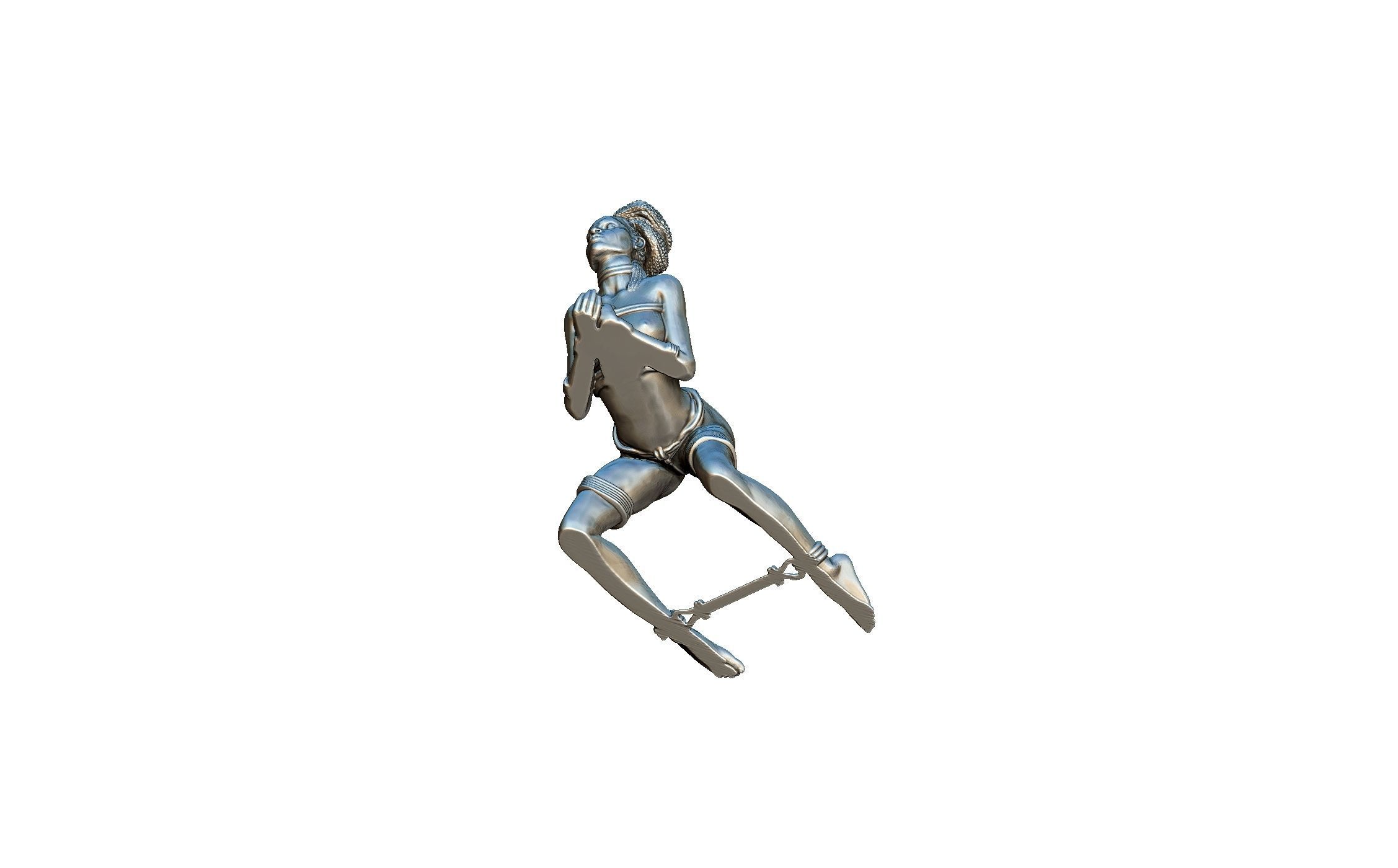 Woman statue 001 3D print model_4