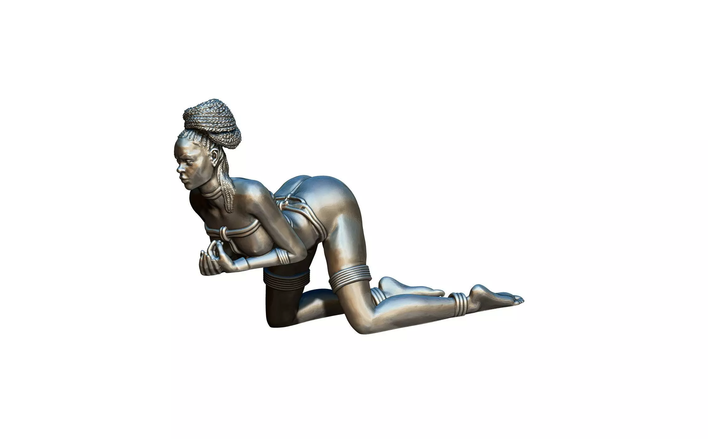 Woman statue 001 3D print model_0